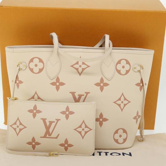 LOUIS VUITTON Empreinte Neverfull MM Bag Reme Rose Trianon M21579 LV Auth 51426A - Picture 12 of 16